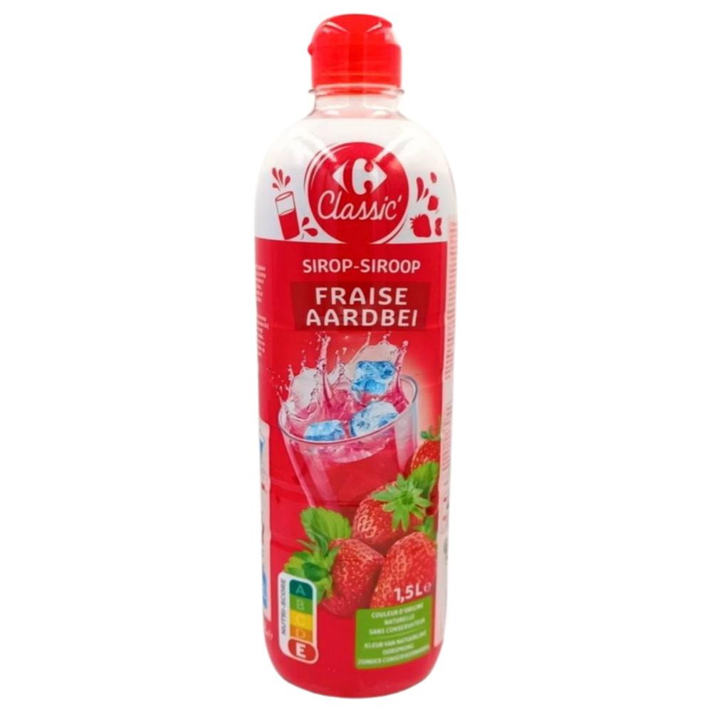 Sirop de Fraise Carrefour classic 1,5L.