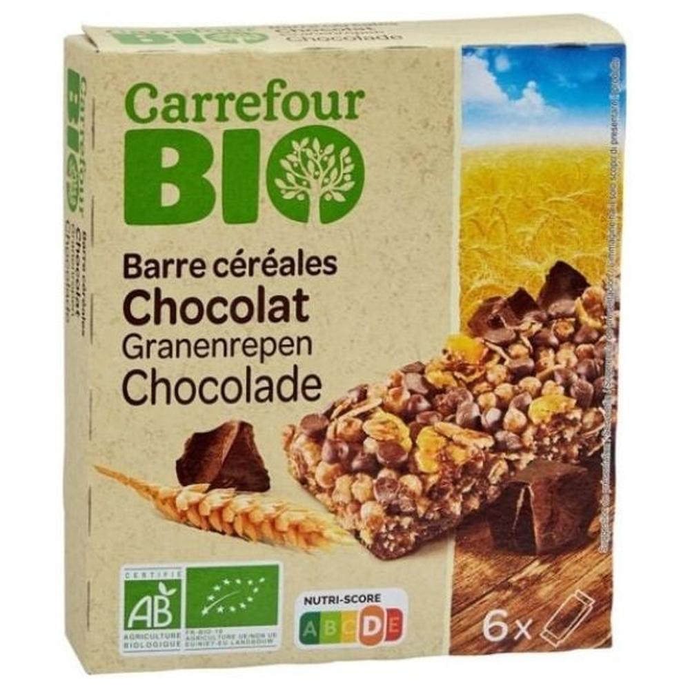 Barres de Céréales Chocolat Carrefour Bio 138g