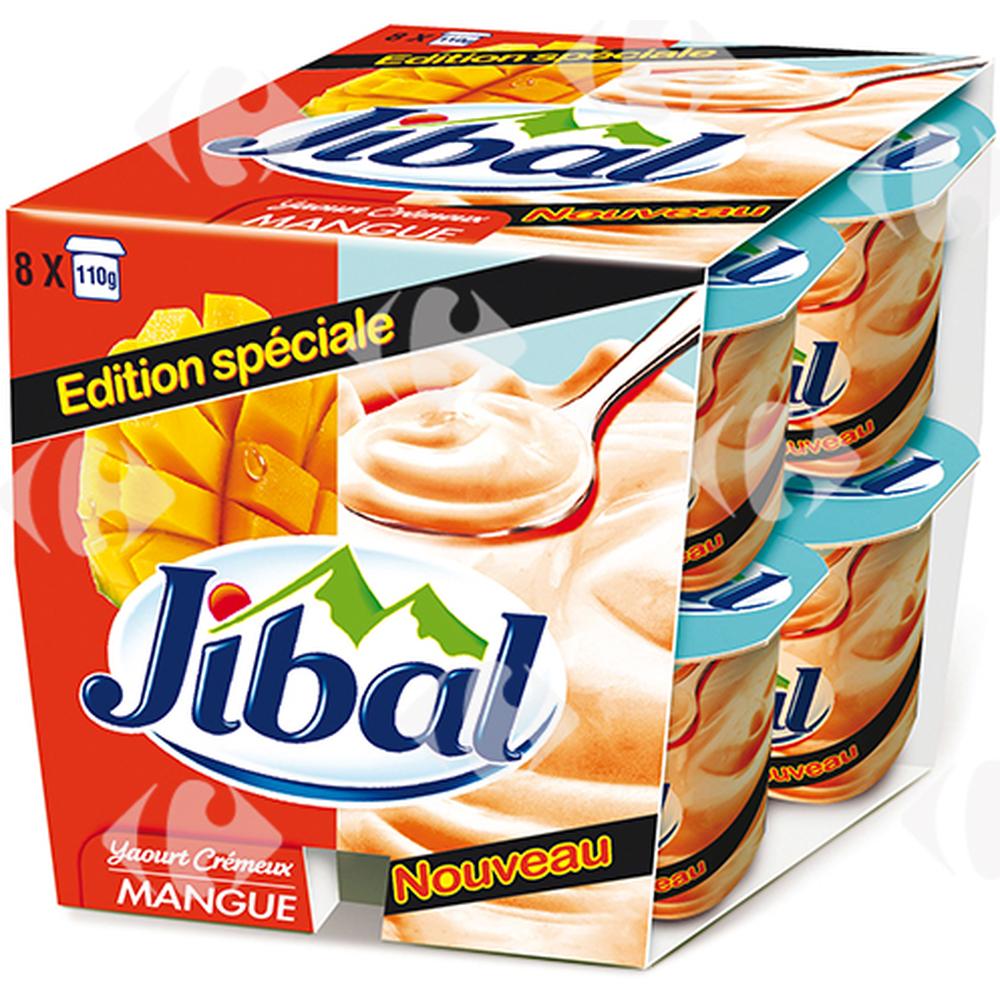 [551001] Surpack Yaourt à La Cuillère Mangue Jibal 110g 8 unités
