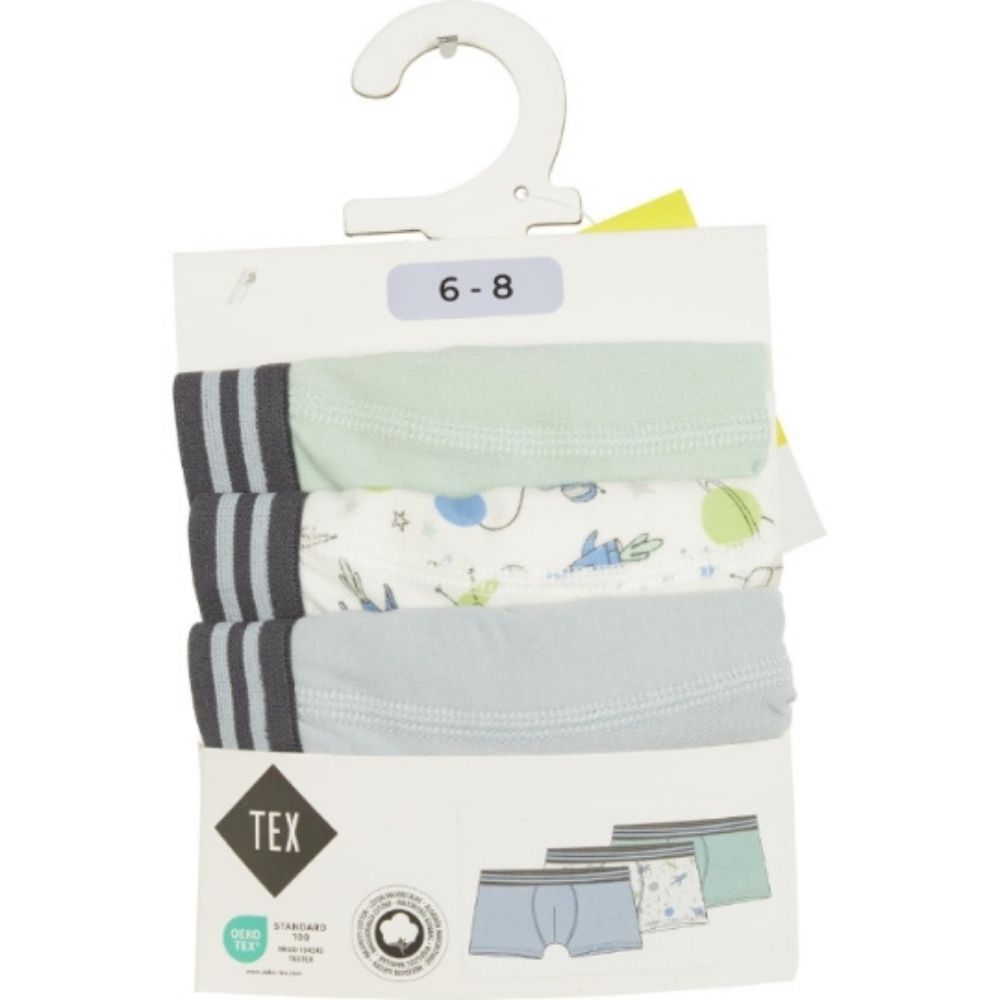 Lot 3 Boxers Gris Fantaisie
