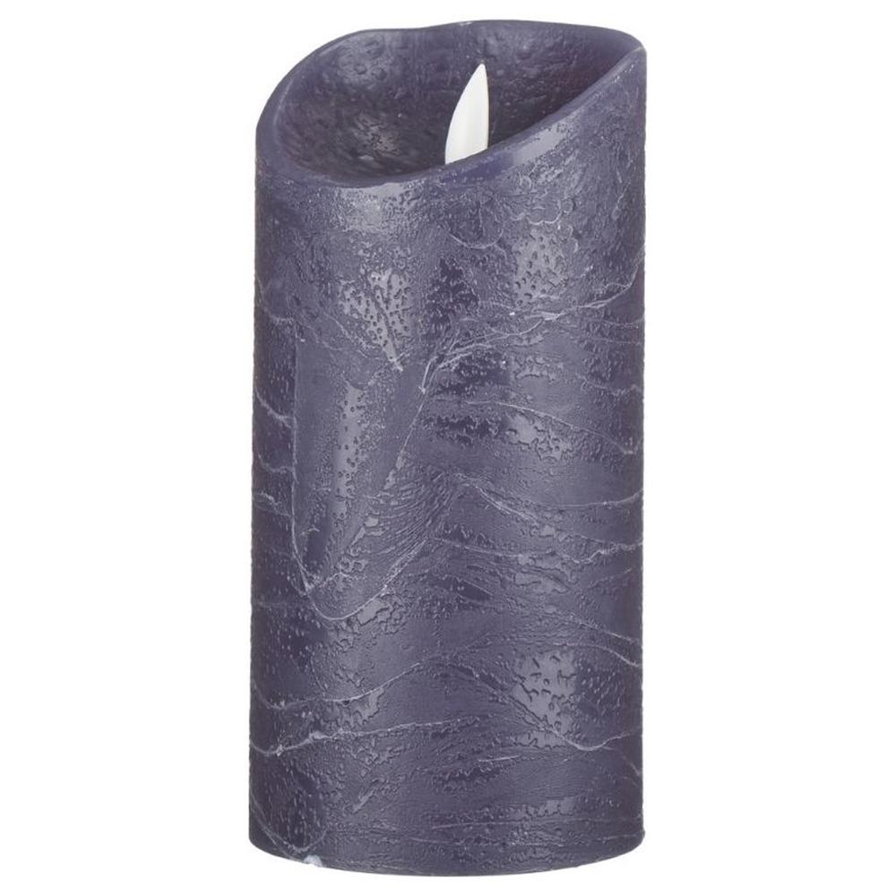 [716303] Bougie Pilier LED Bleu Foncé Kasa 8cm
