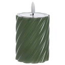 Bougie Pilier LED Verte Kasa 9cm