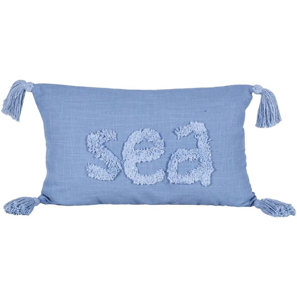 [716326] Coussin Réctangulaire Mer Bleu Kasa 30x50cm