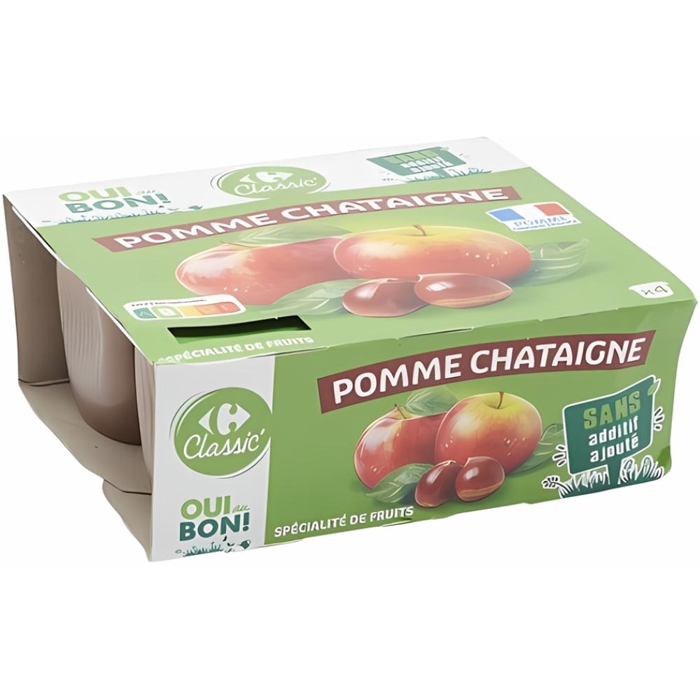 Compote de Pommes et Châtaignes Carrefour 100g 4 unités