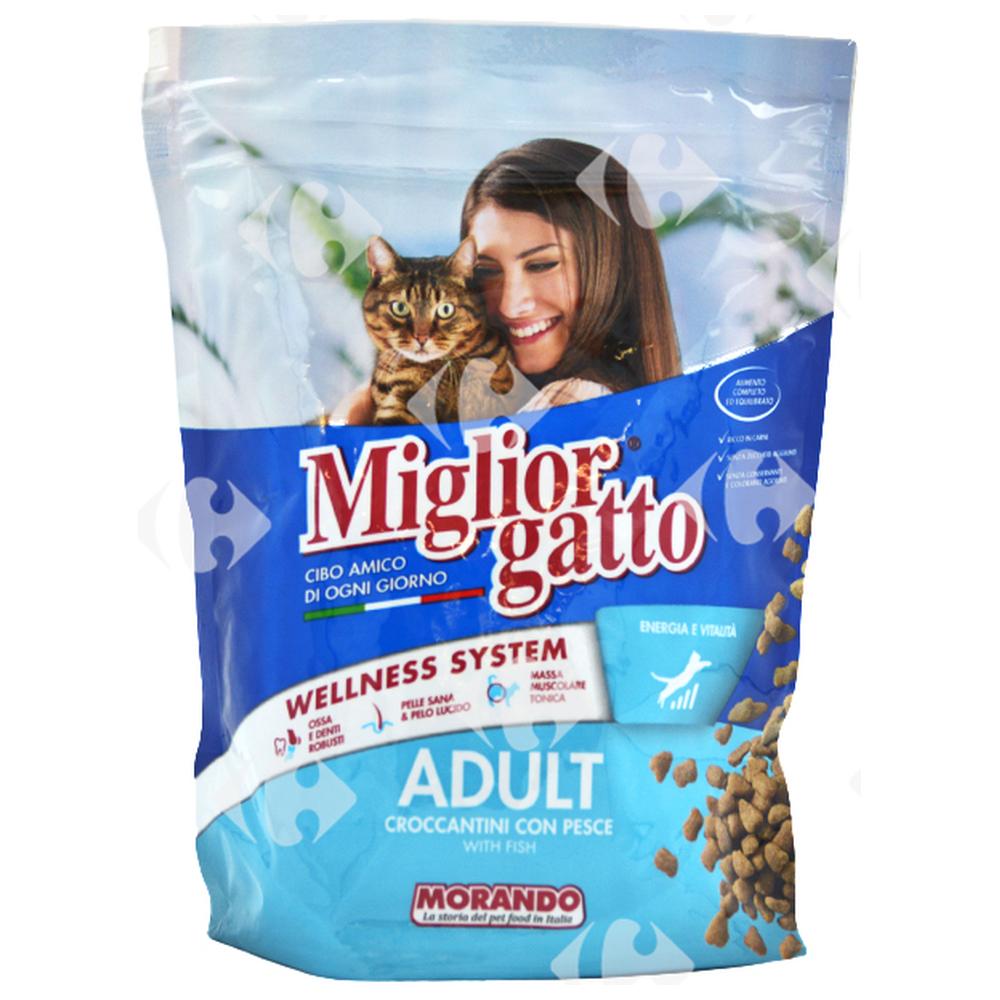 [640636] Croquettes aux Boissons pour Chats Adultes Miglior Gatto 400g