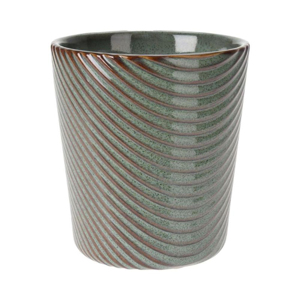 [679787] Pot avec Design Crème 13x14 cm
