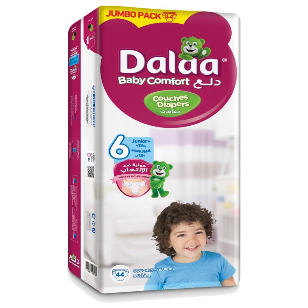 [670536] Couches Bébé Junior Taille 6 Jumbo Dalaa 44 unités
