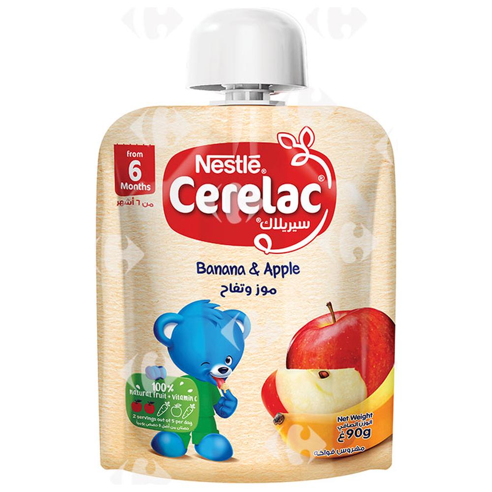 Purée Pomme Banane en Gourde Cerelac 90g