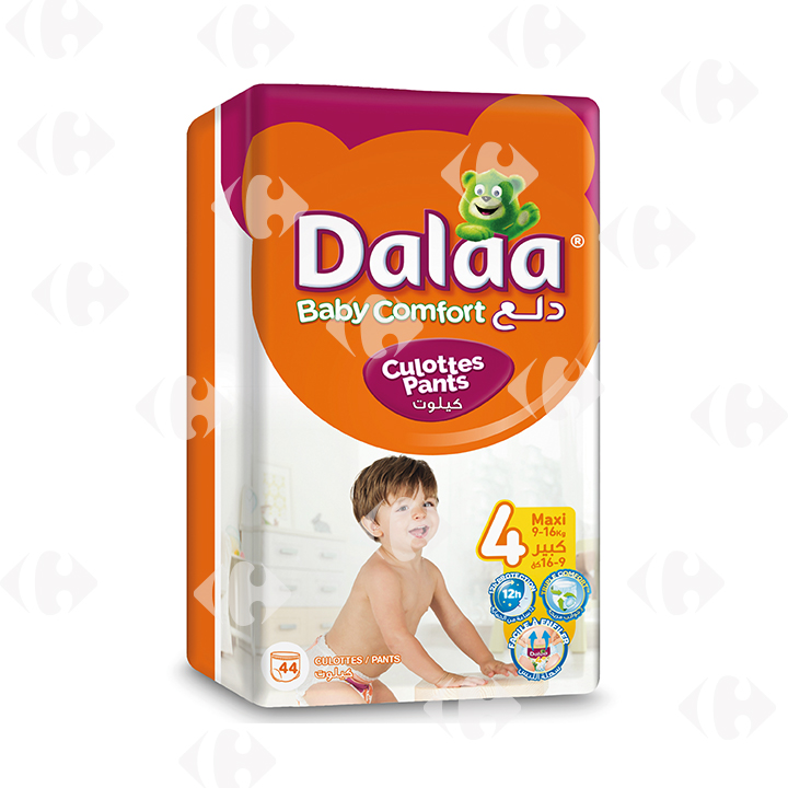 Pack Couches-Culottes Taille 4 Maxi Dalaa Jumbo 44 unités