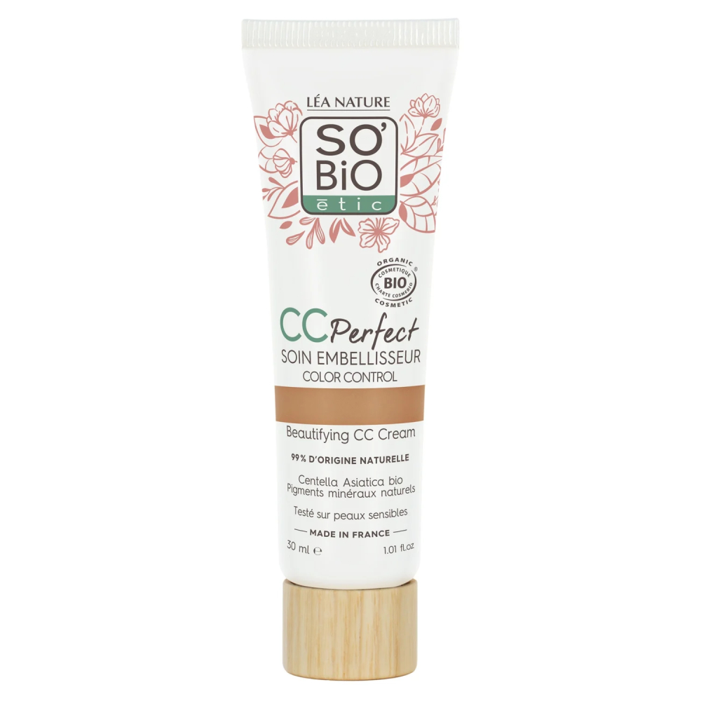 [721228] CC Crème Soin Embellisseur Medium 25 Bio SO'BIO 30ml