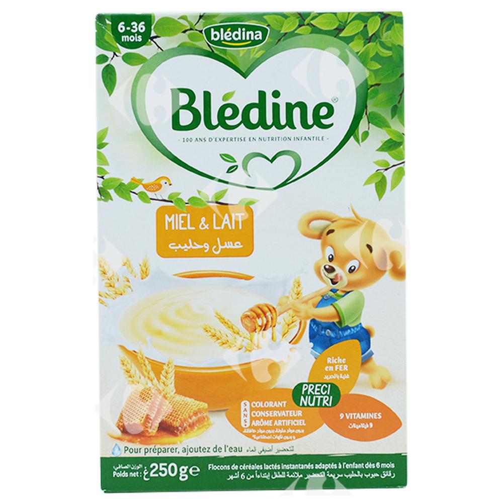 Farine Lactée pour Bébé au Miel et Lait Blédina 250g
