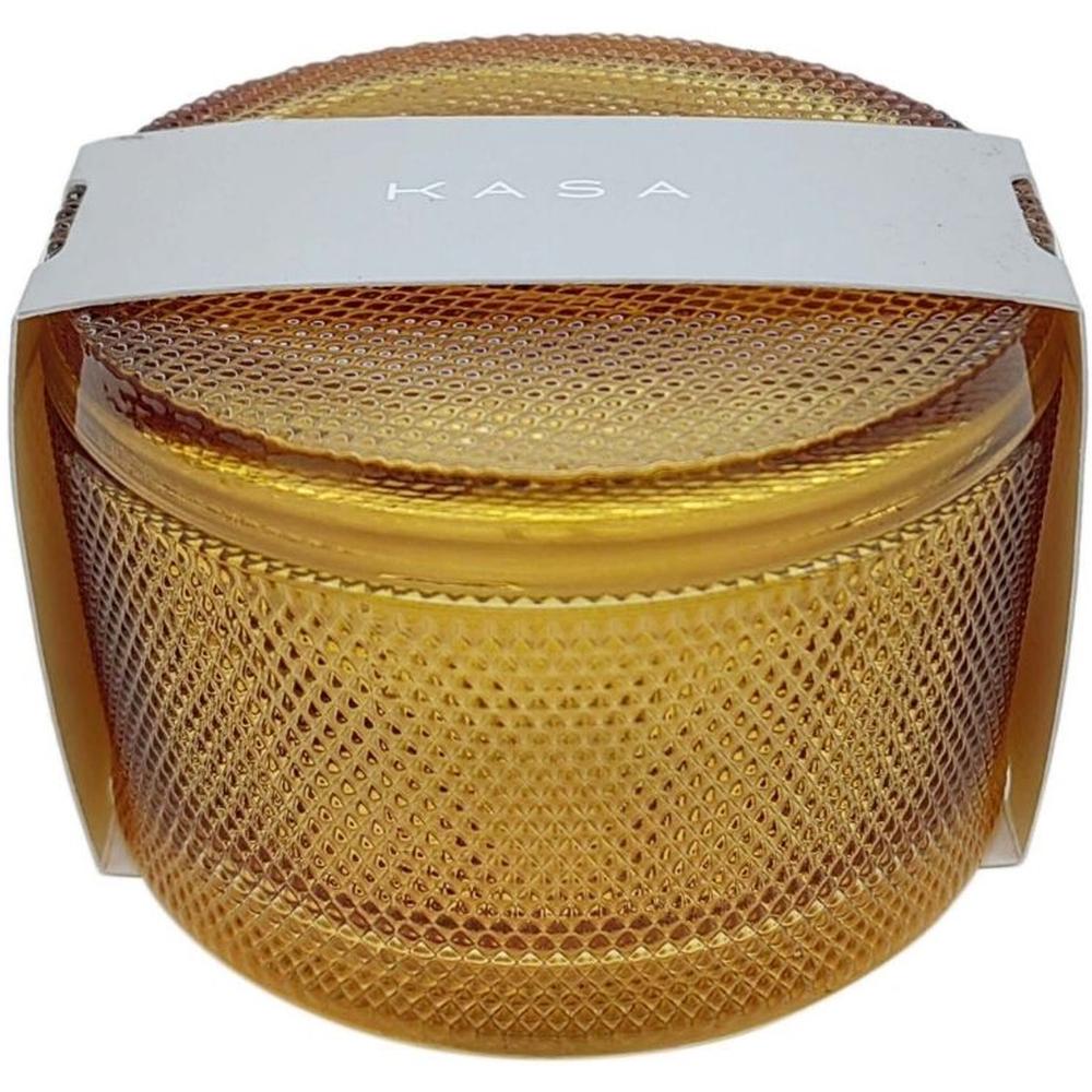 [716251] Bougie en Verre Orange Cinnamon avec Couvercle Kasa 6cm
