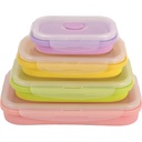 Set de Boîtes Rectangulaires Silicone Kasa 1,2 L 80 cl 54 cl 35 cl 4 pièces