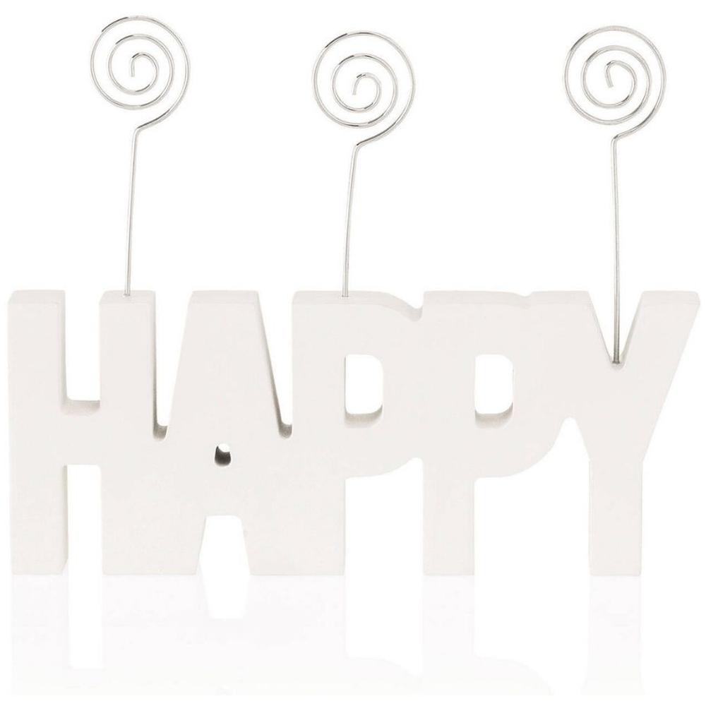 [716623] Cadre Photo Letra Happy avec clip Kasa 16,5x20cm