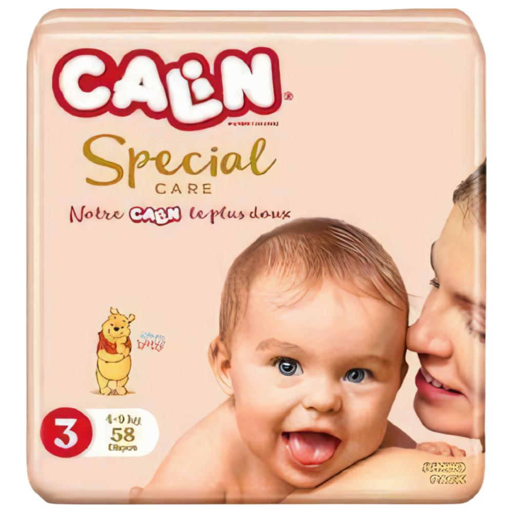 Couches Midi Taille 3 Jumbo Pack Special Care Calin 58 unités