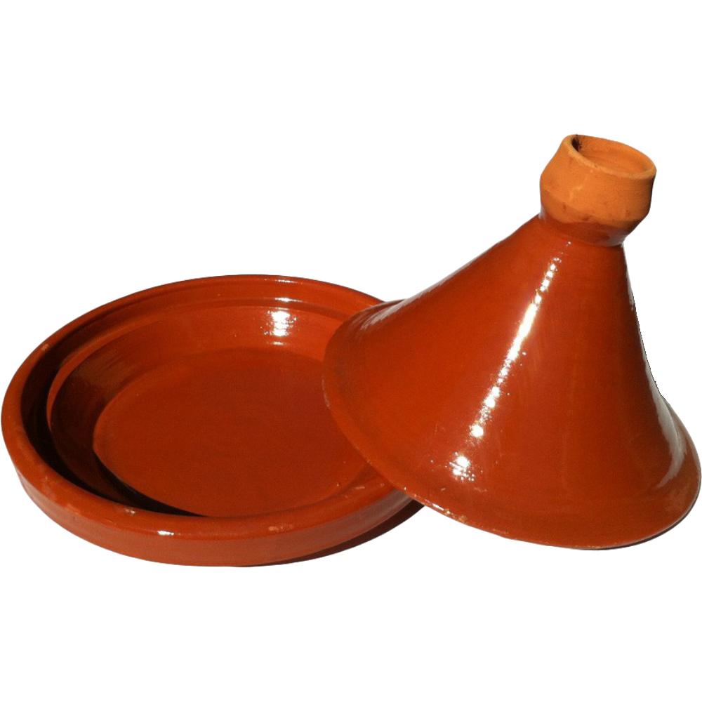 [571389] Tajine Rond Terre Cuite Rouge N°3