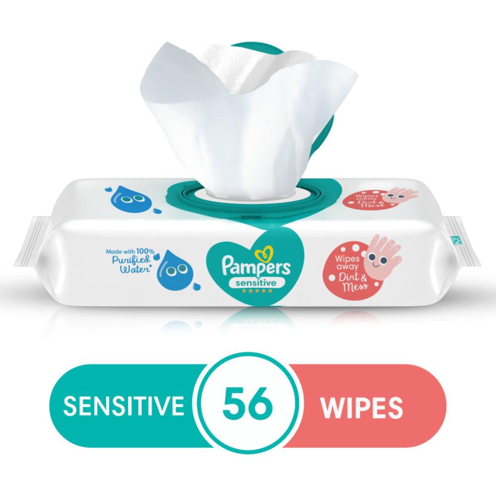 [372860] Lingettes Bébé Sensitive Pampers 56 unités