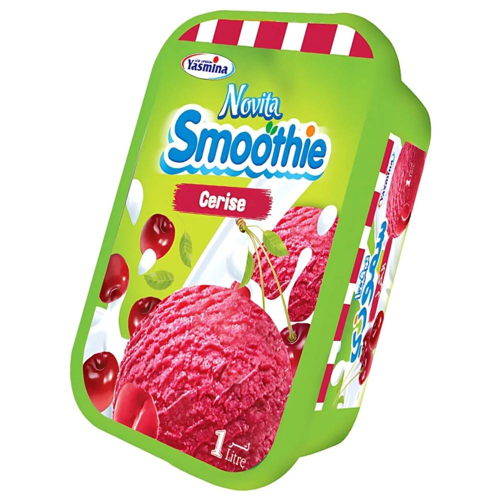 Crème Glacée Smoothie Cerise Bac Novita 1L