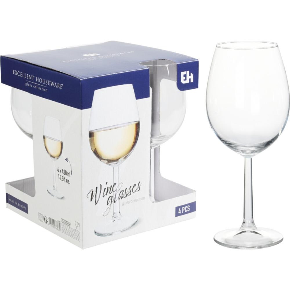 Verres à Vin Excellent Houseware 430 ml 4 pièces