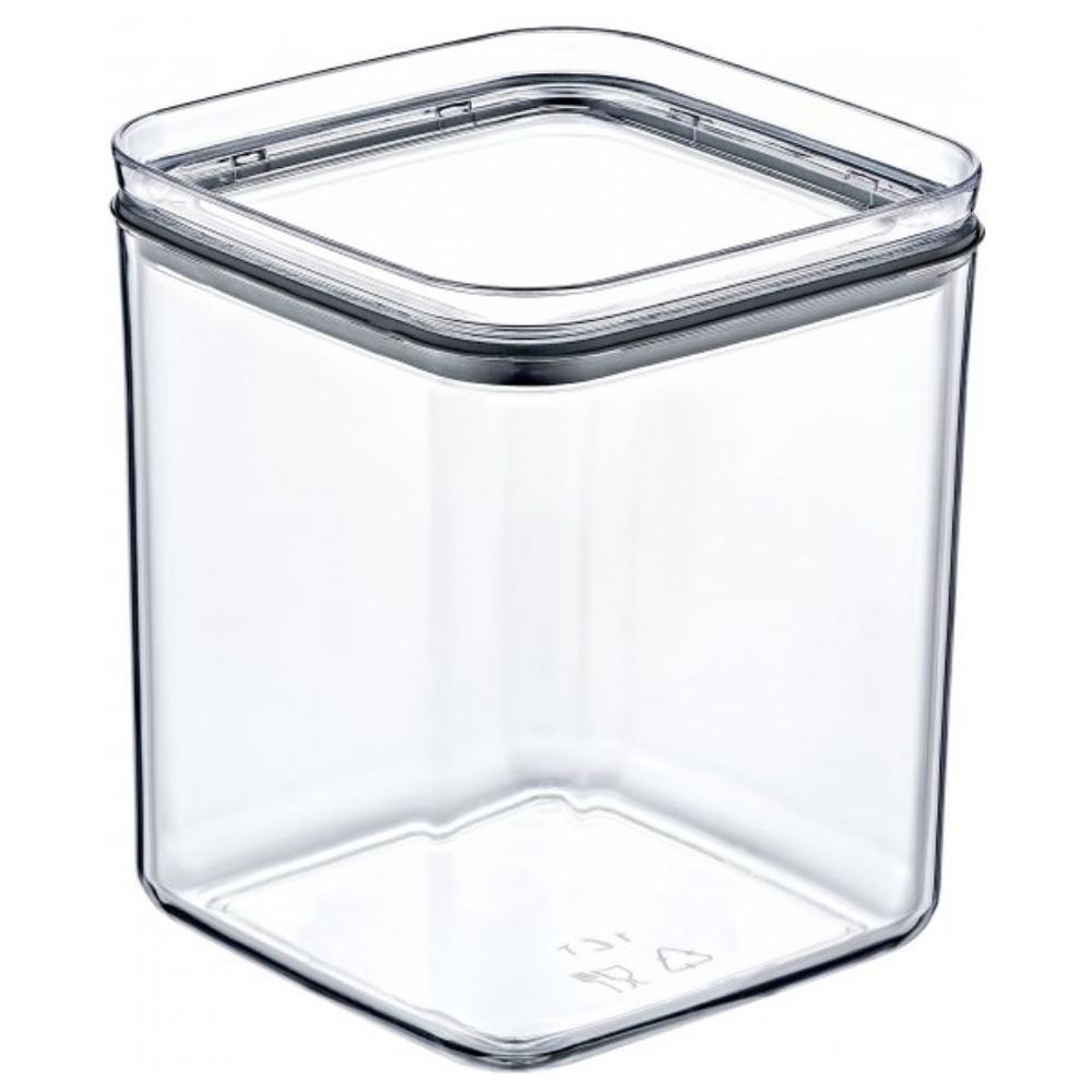 [694332] Boîte de Rangement Carrée en Cristal 1L