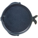 Assiette en Porcelaine Poisson Bleu Kasa 22,5cm