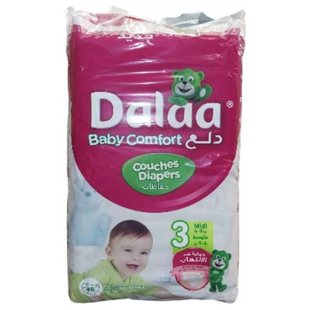 Couches Confort Bébés Midi Dalaa 46 unités