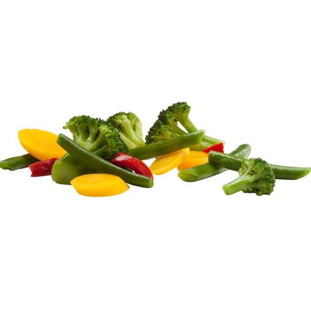 [678542] Jardinière Légumes-Broccoli-Poivron Jaune-Poivron Rouge-Haricot 300g