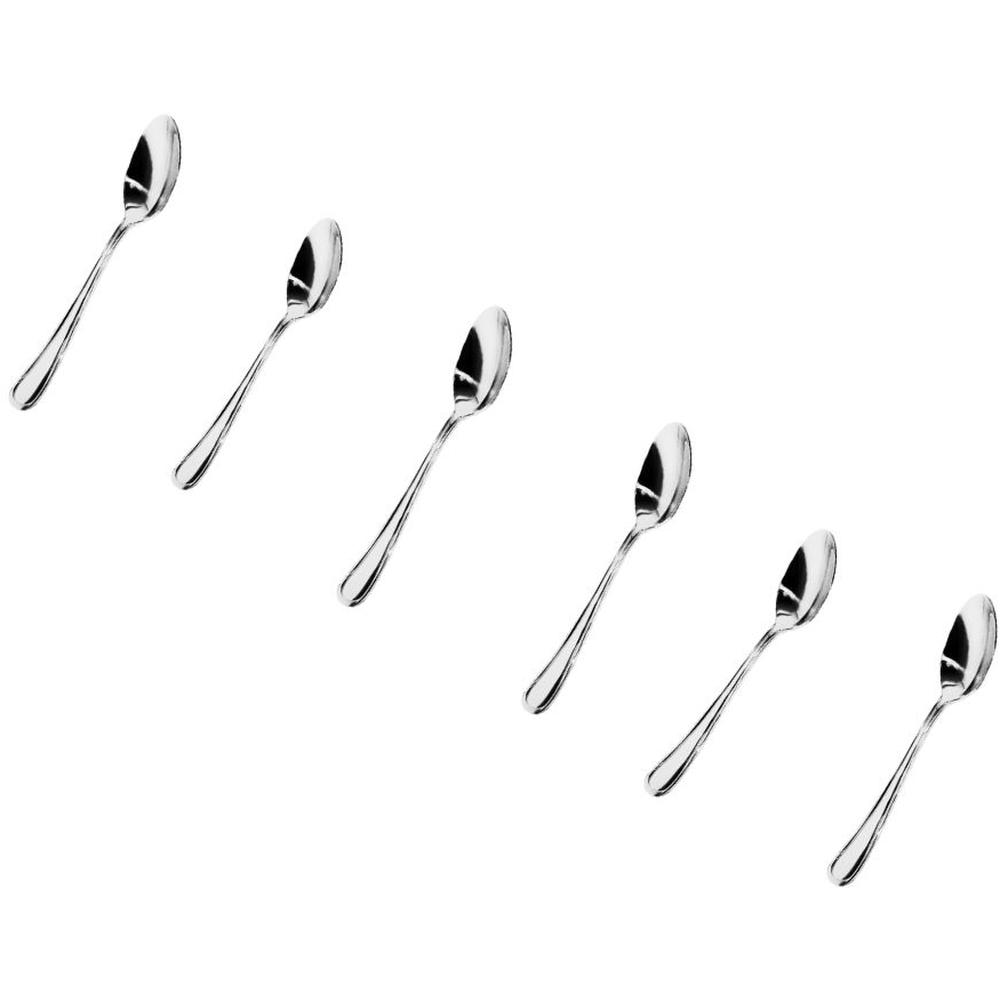 Set de Cuillères à Café Moka en Acier Inoxydable 6 unités