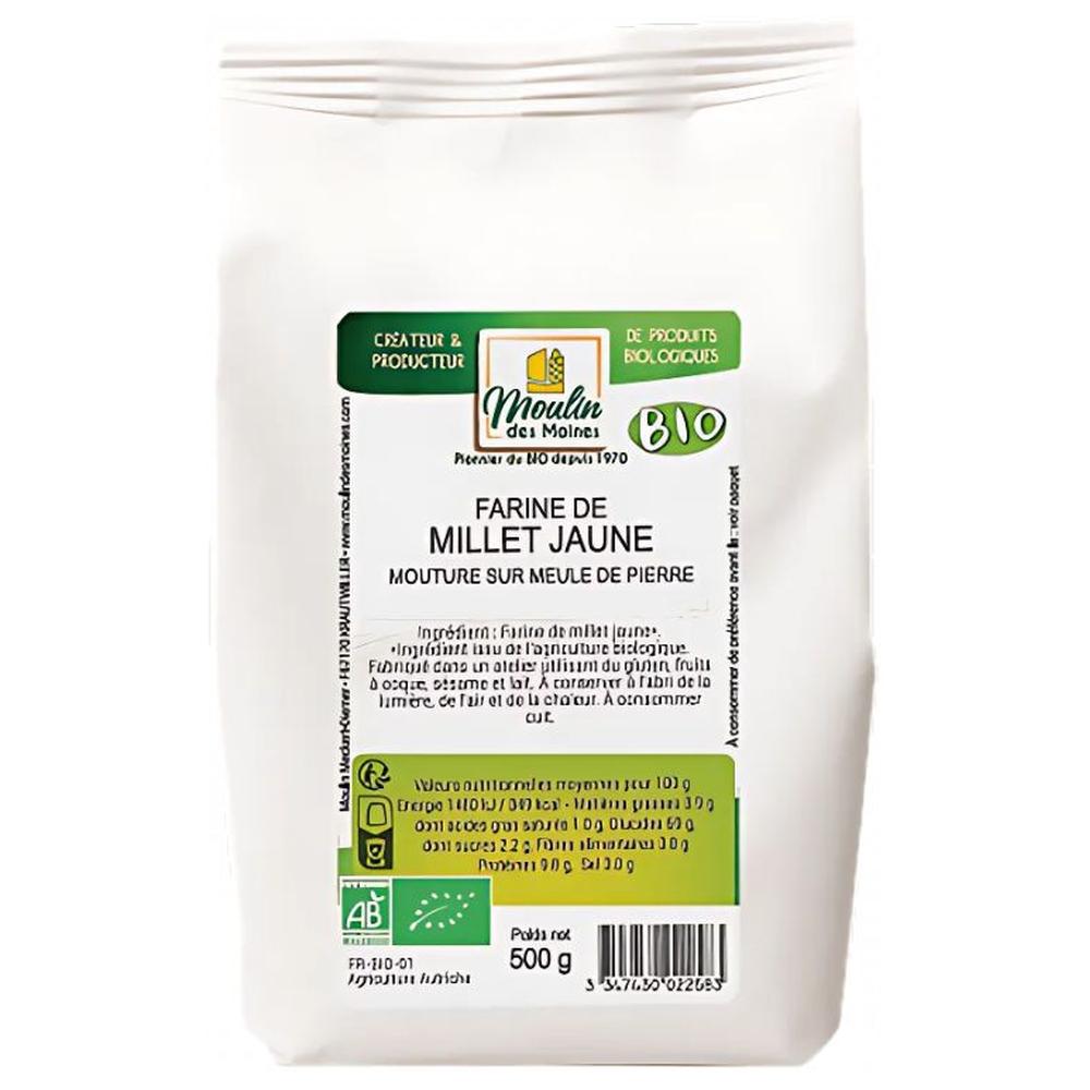 [722576] Farine de Millet Jaune Moulin des Moines 500g