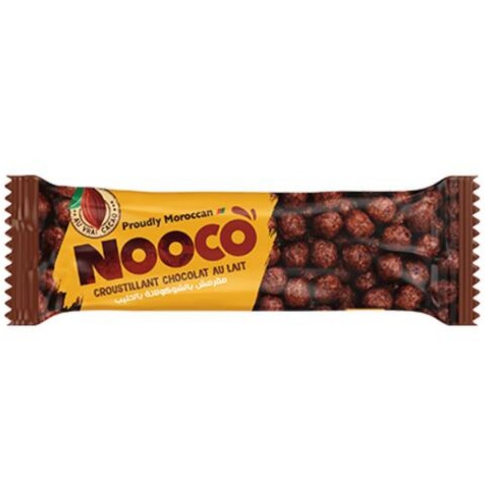 [733306] Barre Croustillante Chocolat Lait Nooco 18g