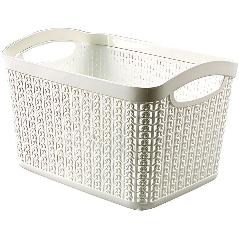 Panier Multi-usage en Plastique Rotin 26x20x17cm 6,6L