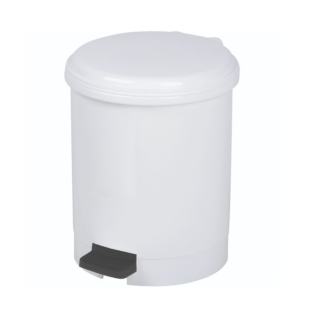 Poubelle à Pédale Plastique Blanche 3L