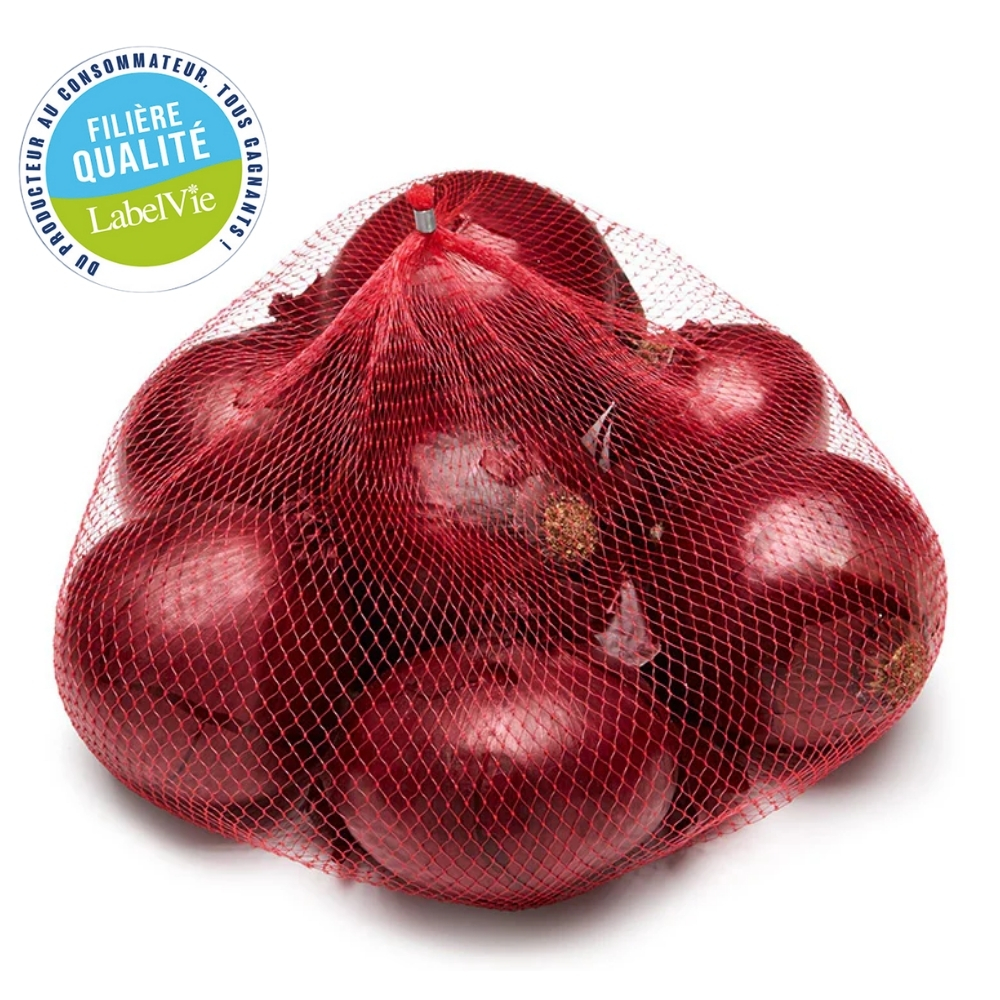 [722106] Oignon Rouge Filet 1Kg - Filière Qualité