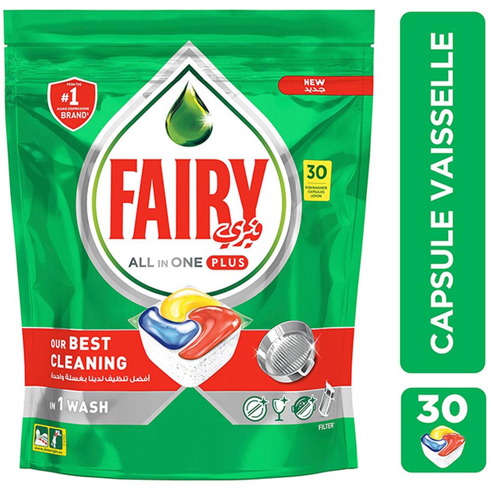 Pastilles Lave-vaisselle Tout-En-1 Plus Original Fairy 20 unités.