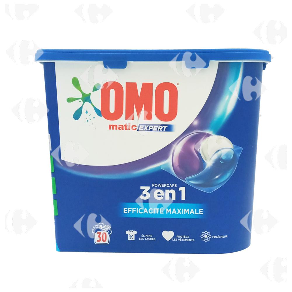 [697179] Lessive en Capsules 3en1 Omo Matic 30 unités.