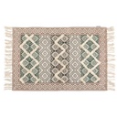 Tapis Losange Vert et Blanc Kasa 120x180cm