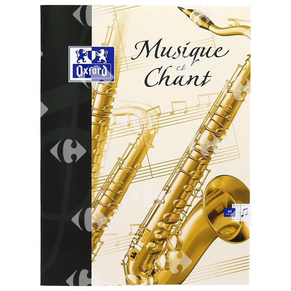 Cahier de Musique Agrafé Oxford 48 pages 24x32cm