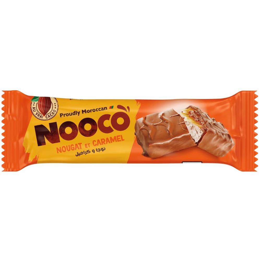 [716741] Barre Chocolatée Nougat Caramel Nooco 45g