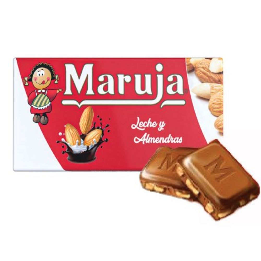 [735771] Mini Tablette Chocolat au Lait aux Amandes Maruja 20 g