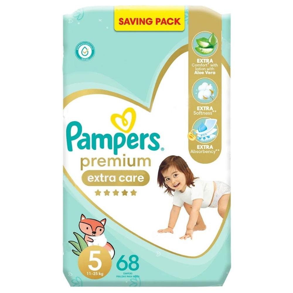 Couches Bébé Premium Care Taille 5 Pampers (11-25 Kg) 68 unités
