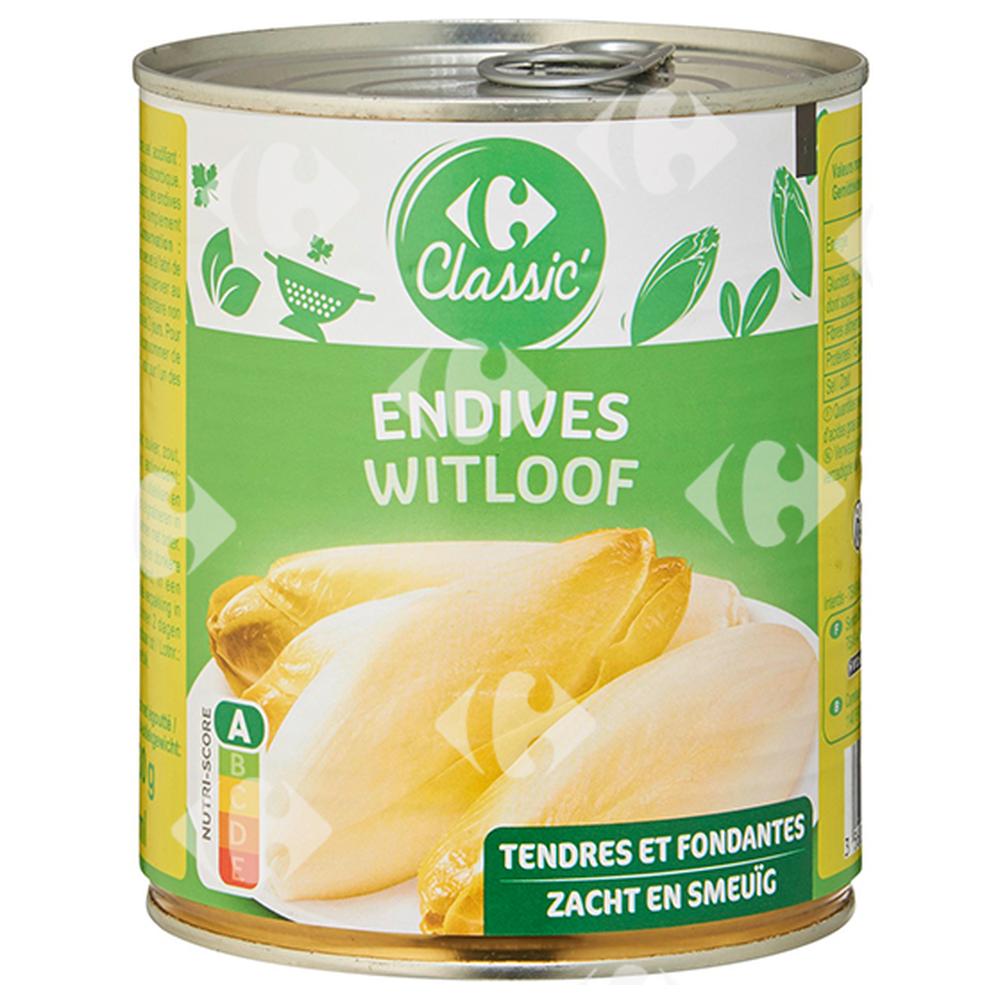 Conserve Endives Carrefour 800g
