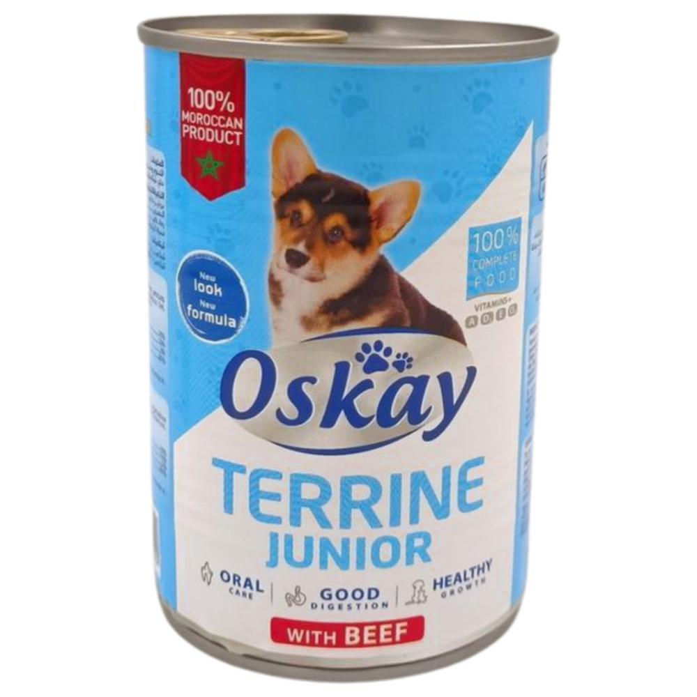 Pâté au Bœuf pour Chien Junior Oskay 400g