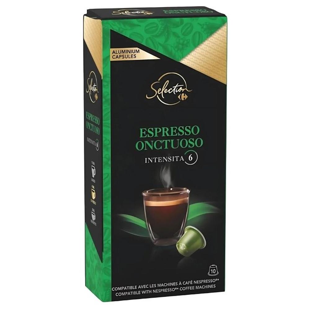 Café Capsules Espresso Onctuoso N°6 Carrefour Selection 10 Capsules