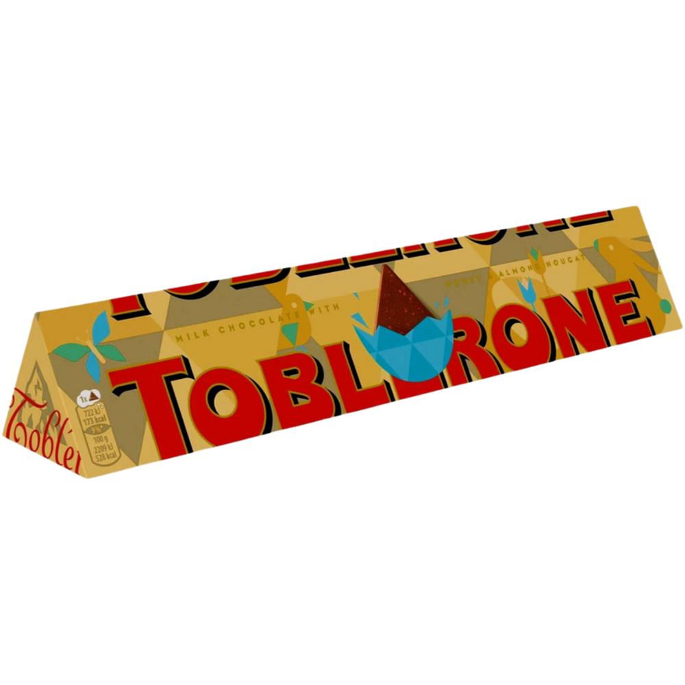 [629455] Barre Chocolatée au Chocolat au Lait Avec Nougat Miel et Amandes Toblerone 360g