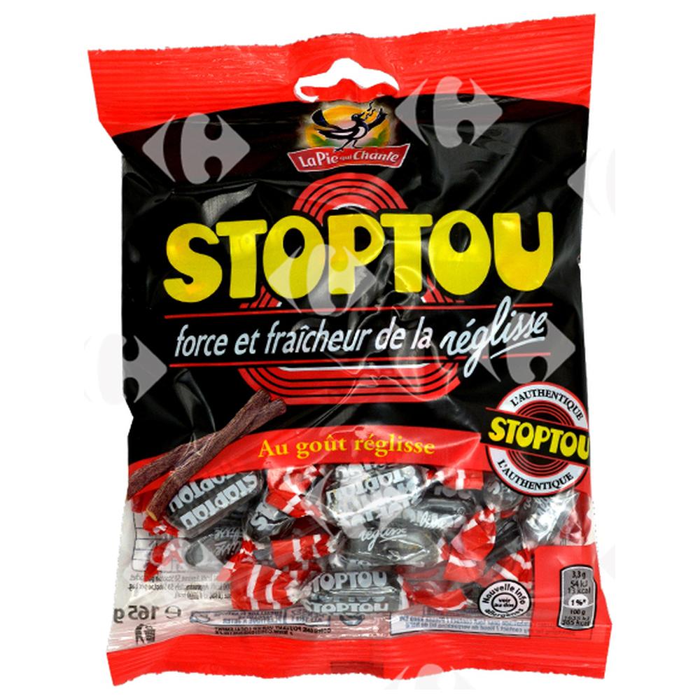 Bonbon Stoptou Réglisse Sans sucre La Pie Qui Chante 165g