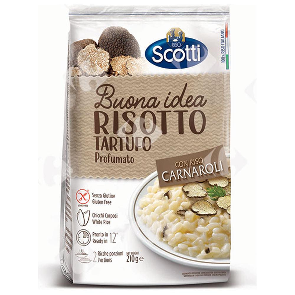 [628473] Riz Risotto Carnaroli à la Truffe Parfumée sans Gluten Scotti 210g