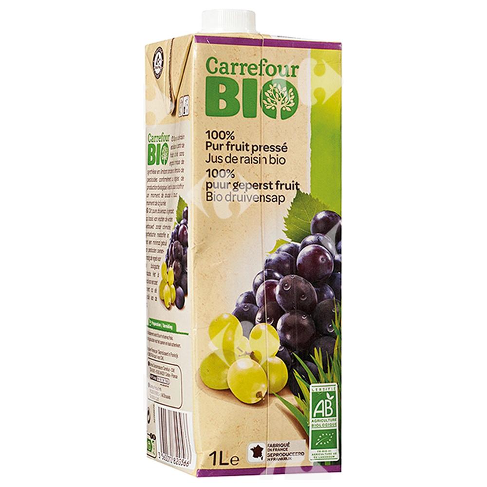 Pur Jus de Raisin Carrefour Bio 1L