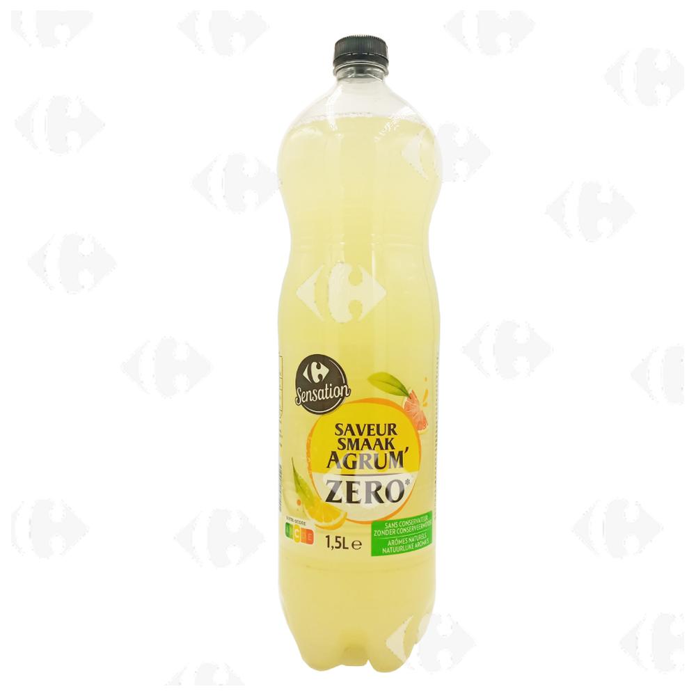 [691388] Soda Agrumes Zéro Carrefour Sensation 1L.