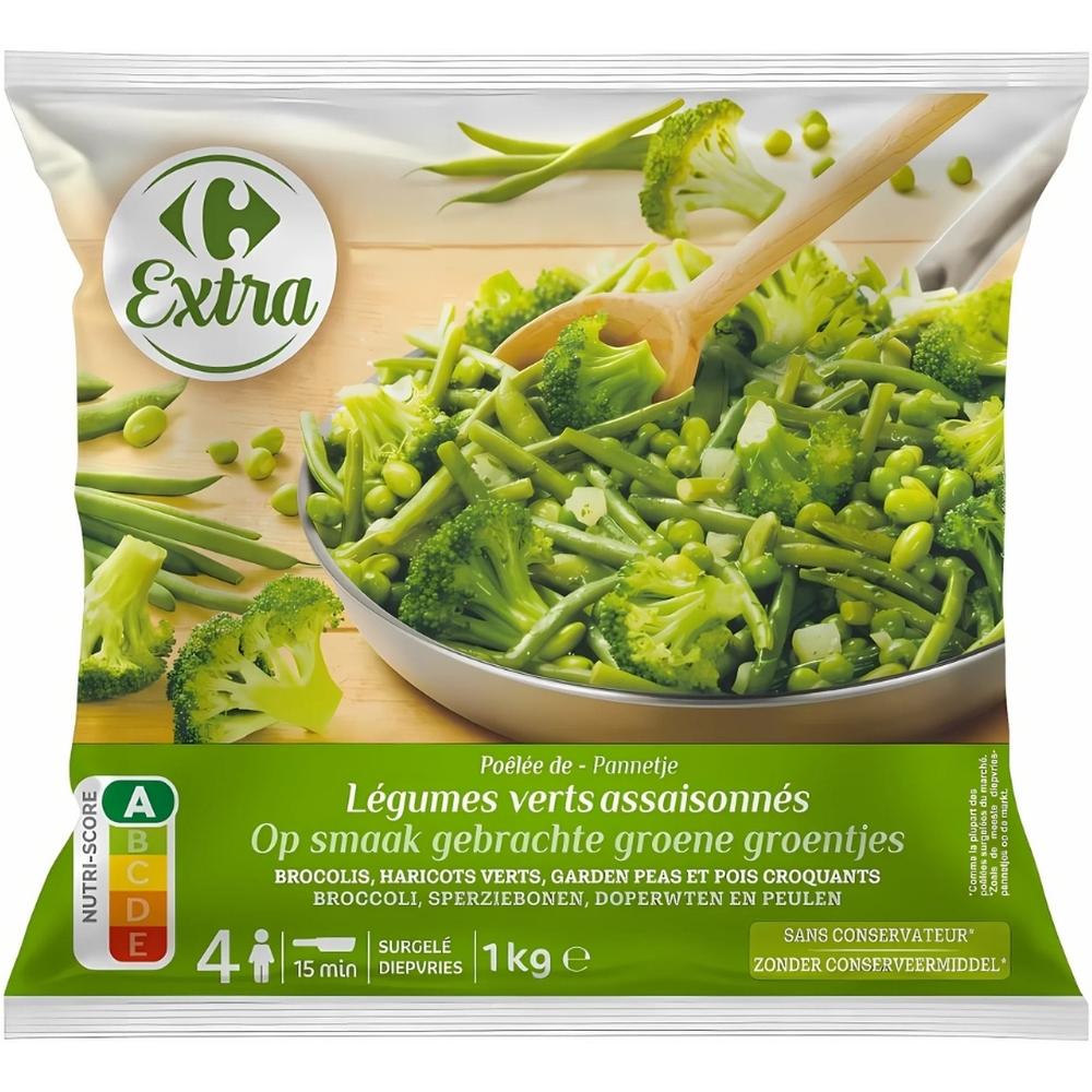 Poêlée de Légumes Verts Carrefour Extra 1Kg