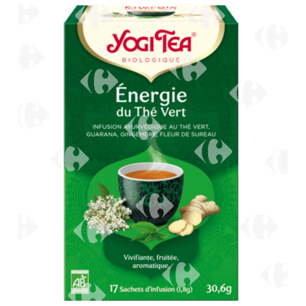 [696950] Infusion Énergie du Thé Vert Yogi Tea 17 sachets